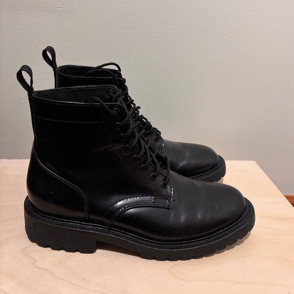 Thursday Black Men's Leather Hero Lace-Up Boots - Picture 4 of 7
